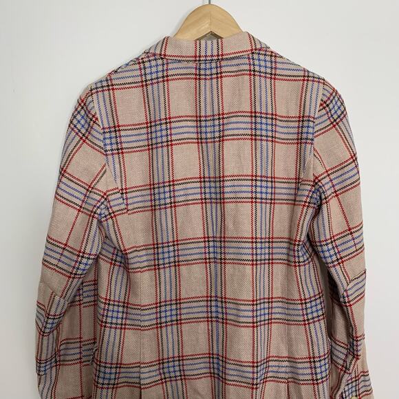 Boglioli Italy Jacket Unstructured Unlined Plaid Blazer Womens 42 IT US 6 - Picture 10 of 16